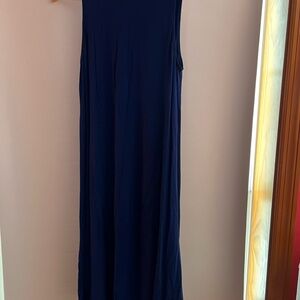 Elegant Navy Blue Maxi Dress
